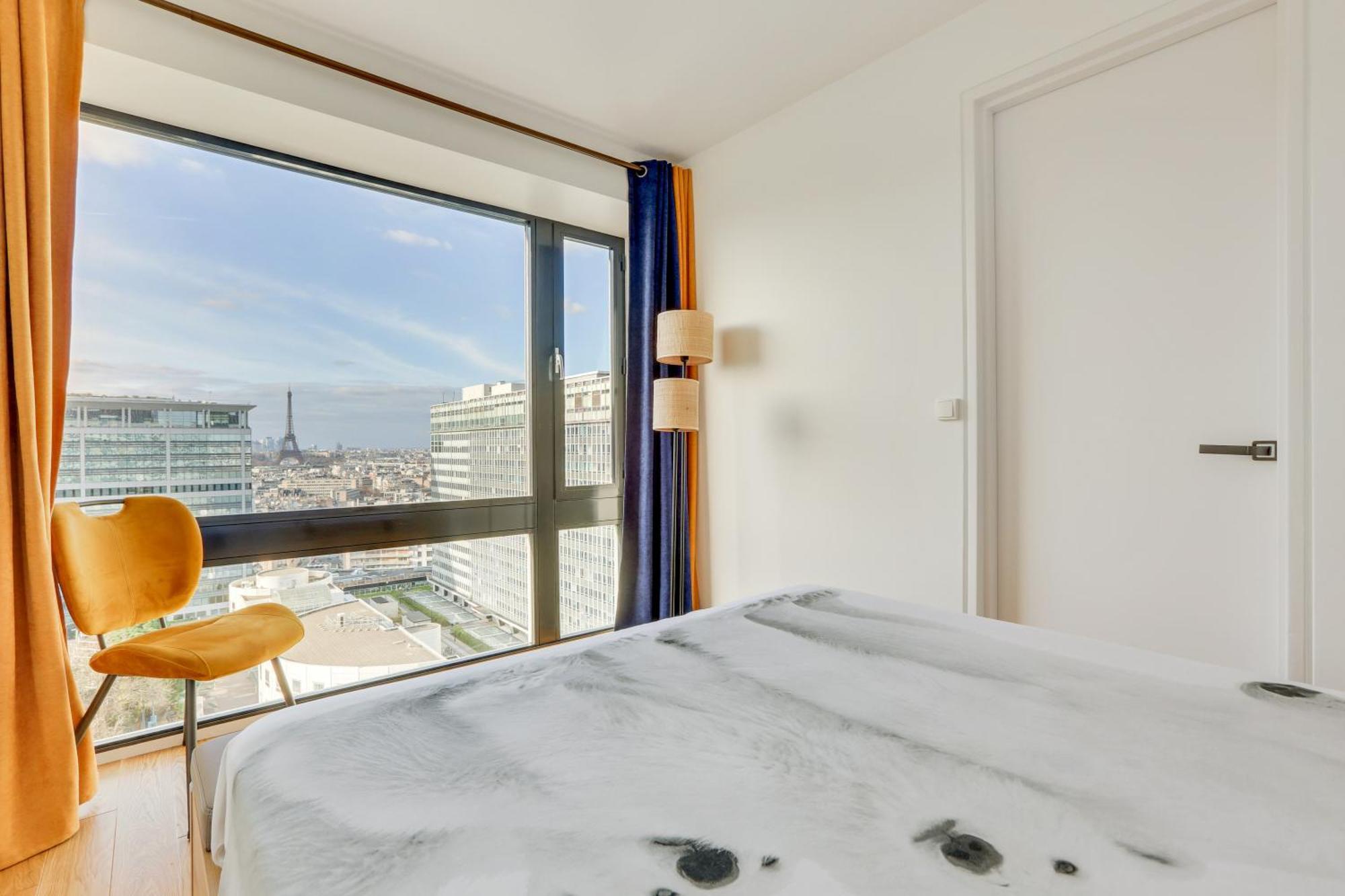 Paris Luxury Apartment 75M2 With Eiffel Tower View, 1 Min Metro, Parking Экстерьер фото